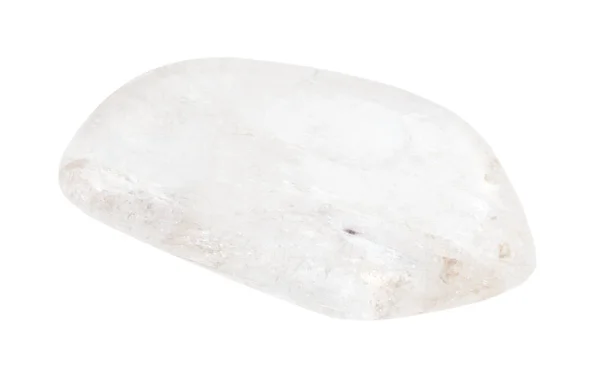 Polerowane kamienie szlachetne Natrolite izolowane na białym — Zdjęcie stockowe