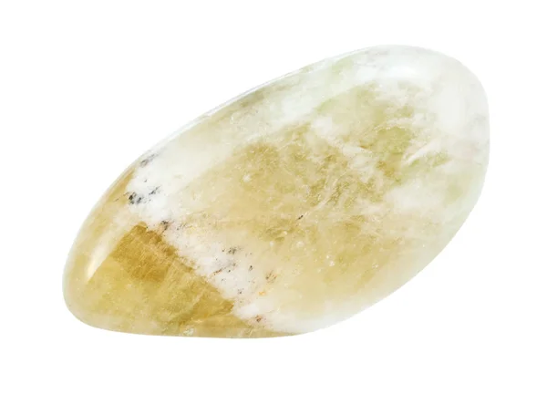 Изолированный празиолитовый (зеленый кварц) драгоценный камень — стоковое фото