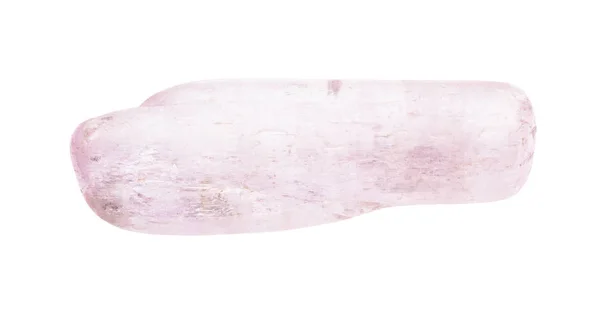 Pedra preciosa de Kunzite (Spodumene) caída isolada — Fotografia de Stock