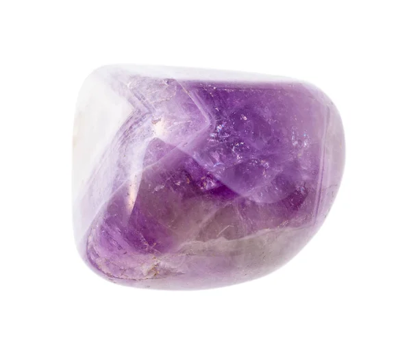 Leomlott Amethyst drágakő izolált fehér — Stock Fotó