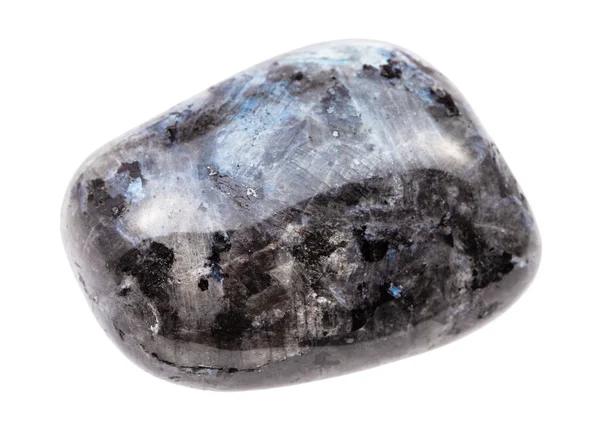 Polished Larvikite (norwegian Labradorite) gem — Stock Photo, Image