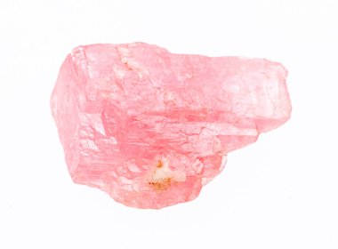 rough crystal of Rhodochrosite isolated on white clipart