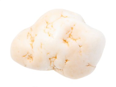 Devrilmiş Magnezit mücevheri beyaza izole edilmiş.