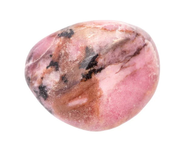 Rullade Rhodonite pärla isolerad på vit — Stockfoto