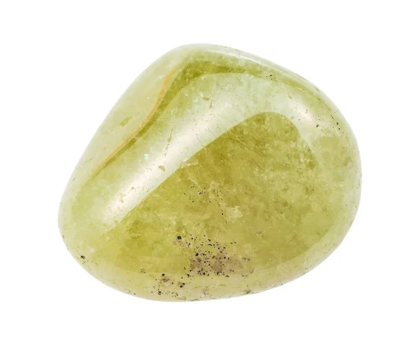 Gepolijst Grossular (groene granaat) edelsteen — Stockfoto