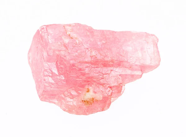 Cristal áspero de Rhodochrosite isolado em branco — Fotografia de Stock