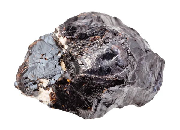 Piece of rough Sphalerite (zink ore) rock isolated — Stock Photo, Image