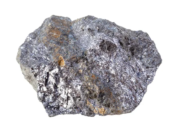 Surowe Galena z odizolowaną skałą Chalcopyrite — Zdjęcie stockowe