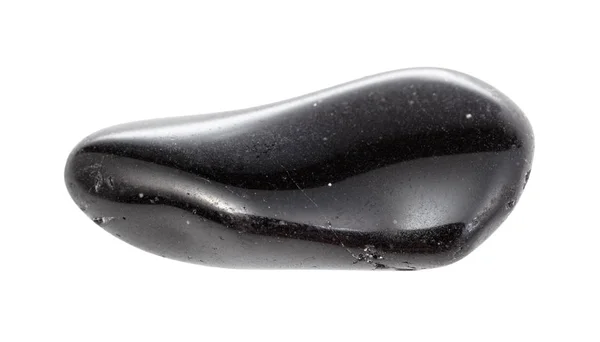 Pietra nera lucida Ossidiana (vetro vulcanico) gemma — Foto Stock