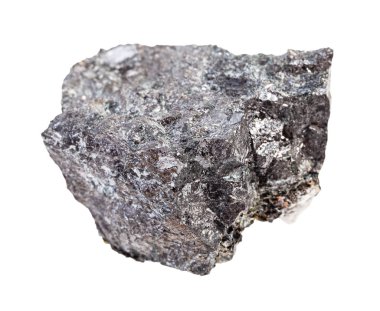 raw Magnetite ore isolated on white clipart