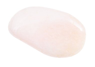 Devrilmiş Petalite (kastorit) mücevher taşı izole