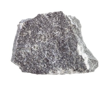 Çiğ Andesite kayası beyaza izole edildi