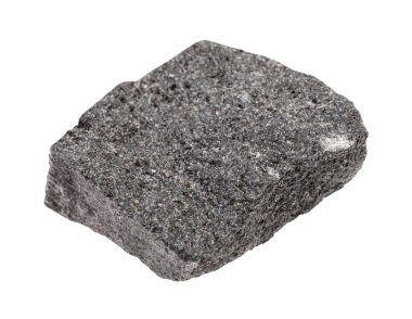 Çiğ Gabbro kayası beyazda izole edilmiş
