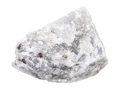 rough Melilitolite rock isolated on white clipart