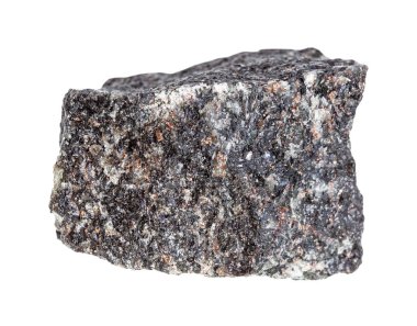 raw nepheline syenite rock isolated on white clipart