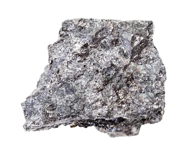 Mineral de magnetita áspero aislado en blanco — Foto de Stock