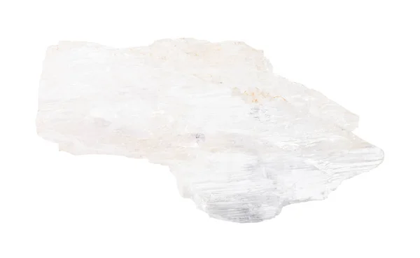 Durva kristályos Petalite szikla elszigetelt — Stock Fotó