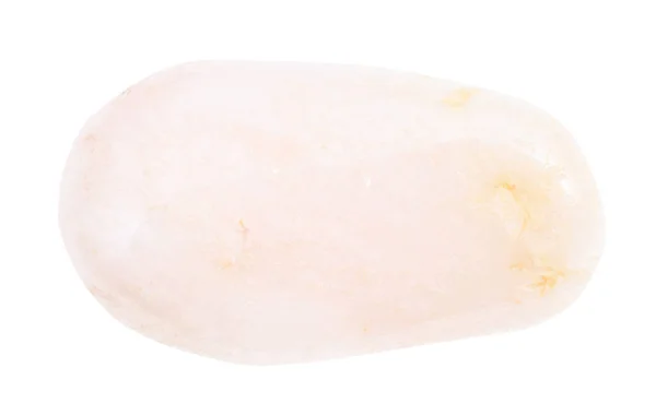 Tumlade rosa Petalite (Castorite) pärla isolerad — Stockfoto