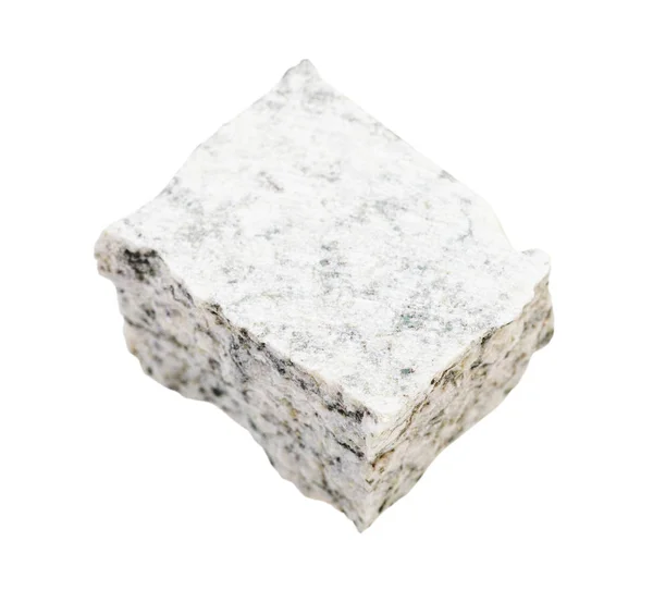 Rough white Granite rock isolated on white — Stock Photo, Image