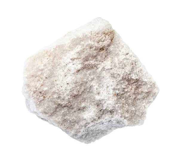 Áspero roca de mármol aislado en blanco — Foto de Stock