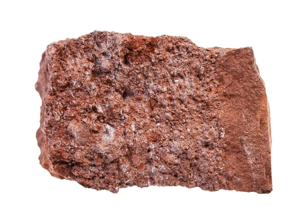 Mineral de bauxita en bruto aislado en blanco — Foto de Stock
