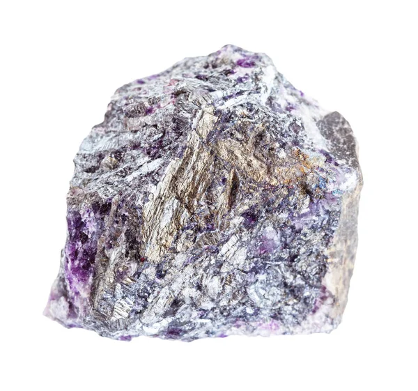 Mentah Stibnite (Antimonite) bijih dengan Amethyst — Stok Foto