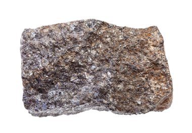 kaba Sphalerite cevheri beyaza izole edilmiş.