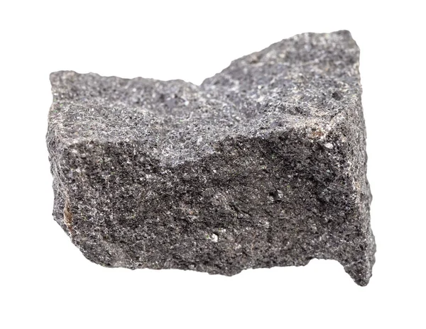 Pedaço de rocha cromada crua isolado em branco — Fotografia de Stock