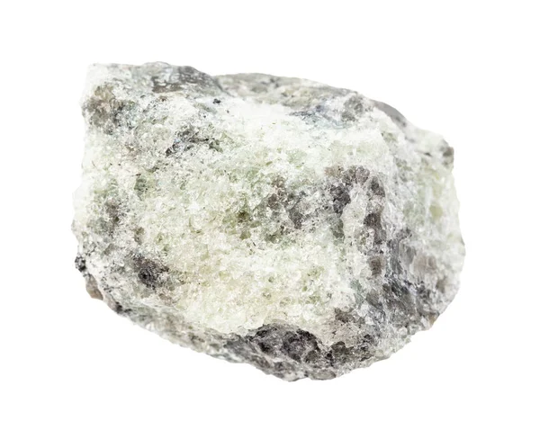 Surowej Saccharoidal Apatite rock izolowane — Zdjęcie stockowe