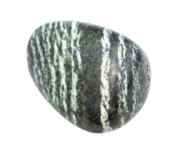 Pedra de amianto crisotilo polido isolado — Fotografia de Stock