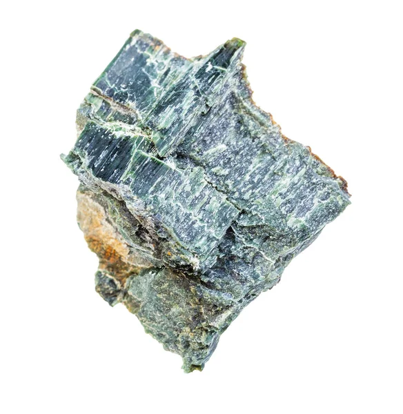 Raw Chrysotile asbestos rock isolated on white — 스톡 사진