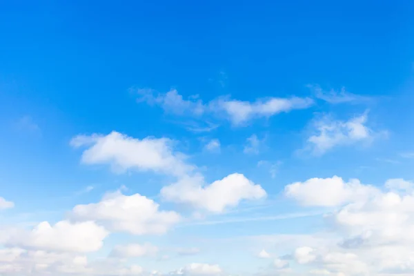 Blue Sky Small Cumuli Clouds Sunny Winter Day — Stock Photo, Image