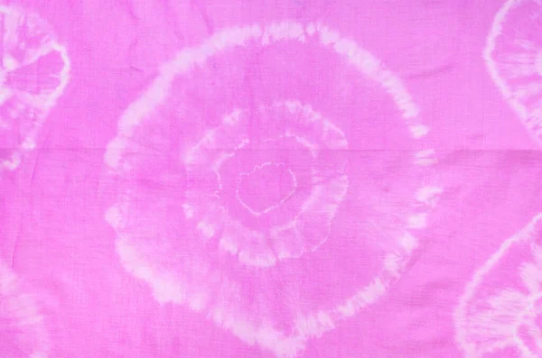 Fragmento Patrón Abstracto Bufanda Rosa Coloreado Técnica Batik Tie Dye — Foto de Stock