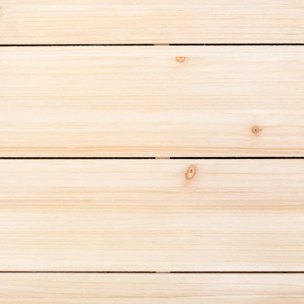 正方形の木製の背景 水平松の板から塗装されていない木製のパネル — ストック写真