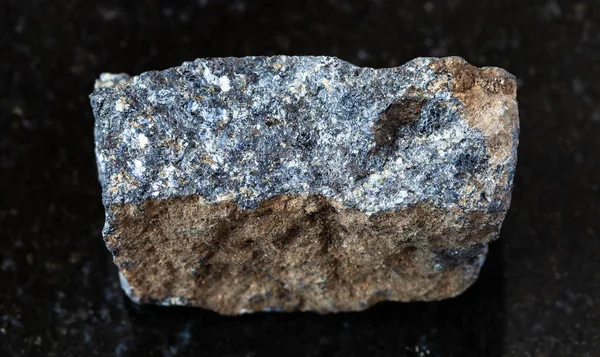 Close Amostra Mineral Natural Coleção Geológica Áspero Minério Zinco Sphalerite — Fotografia de Stock