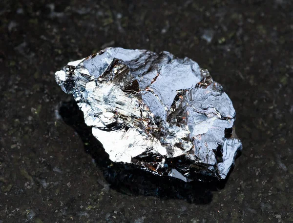 Zbliżenie Próbki Naturalnego Minerału Kolekcji Geologicznej Surowej Skały Sfaleryt Blende — Zdjęcie stockowe