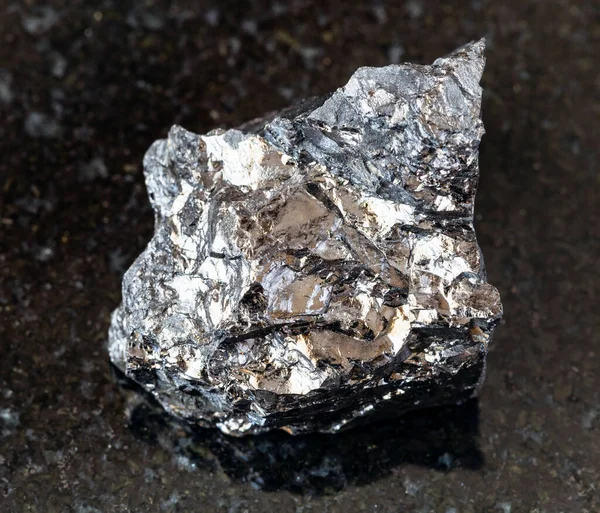 Primer Plano Muestra Mineral Natural Colección Geológica Carbón Bituminoso Bruto — Foto de Stock