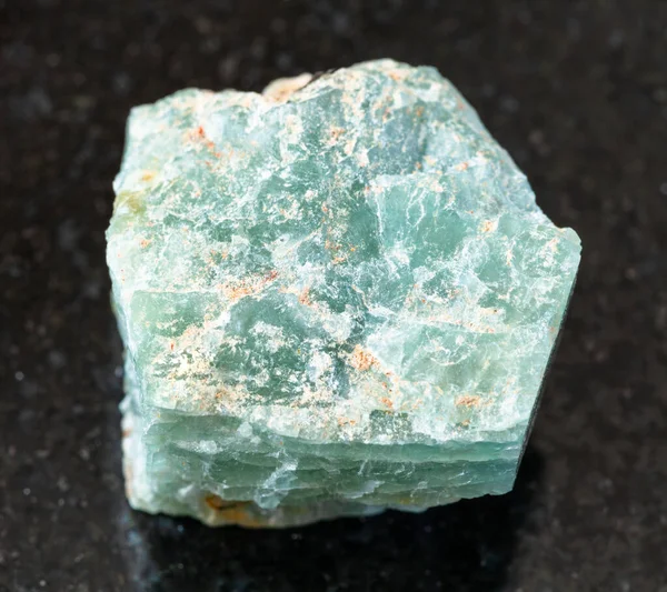 Primer Plano Muestra Mineral Natural Colección Geológica Roca Áspera Apatite —  Fotos de Stock