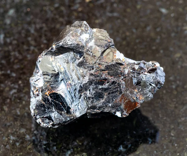 Close Amostra Mineral Natural Coleção Geológica Pedaço Rocha Sphalerite Zink — Fotografia de Stock