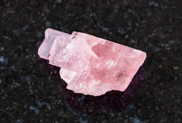 Primer Plano Muestra Mineral Natural Colección Geológica Cristal Rhodochrosite Áspero — Foto de Stock