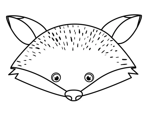 Desenho de desenho animado animal Fox — Vetor de Stock