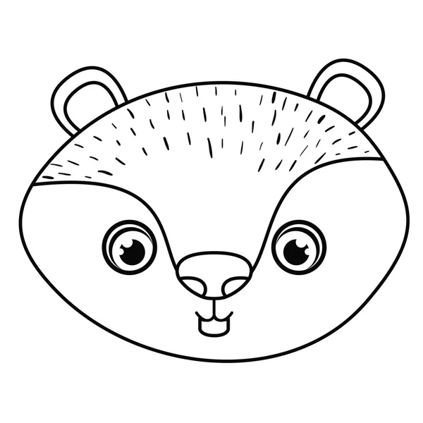 Beaver animal diseño de dibujos animados — Vector de stock