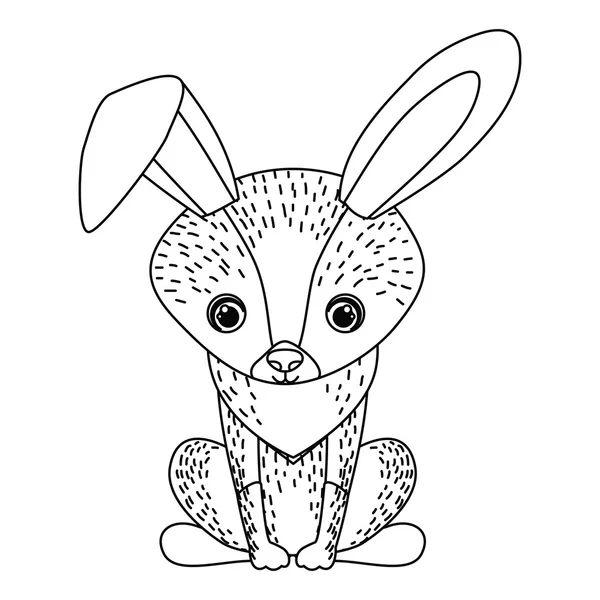 Животный рисунок кроликов — стоковый вектор