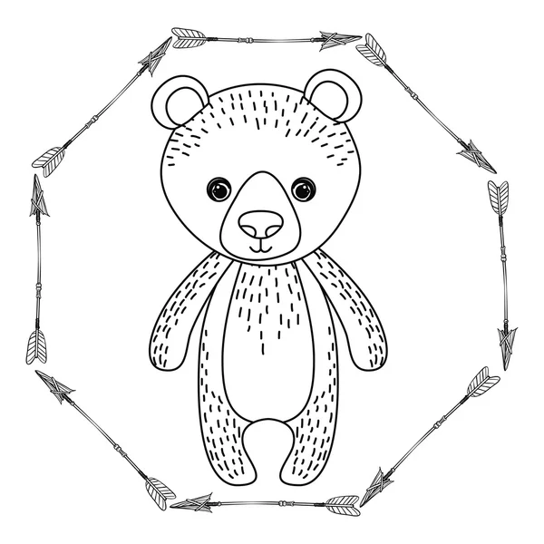 Дизайн мультфильмов о медведях — стоковый вектор