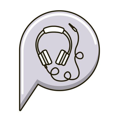 İzole edilmiş kulaklık simgesi