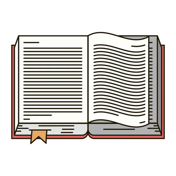 İzole edebiyat kitap tasarımı — Stok Vektör