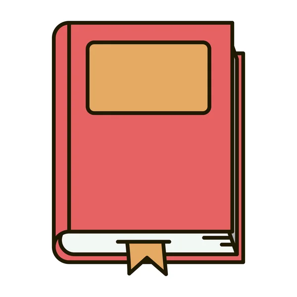 Diseño de libros de literatura aislada — Vector de stock