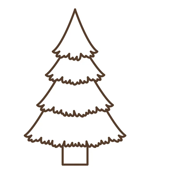 Albero di pino di Buon Natale design — Vettoriale Stock