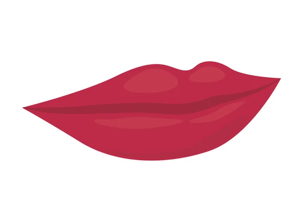 Lábios de design de boca feminina —  Vetores de Stock