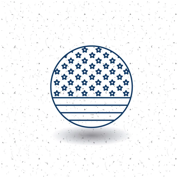 고립 된 미국 국기 디자인 — 스톡 벡터